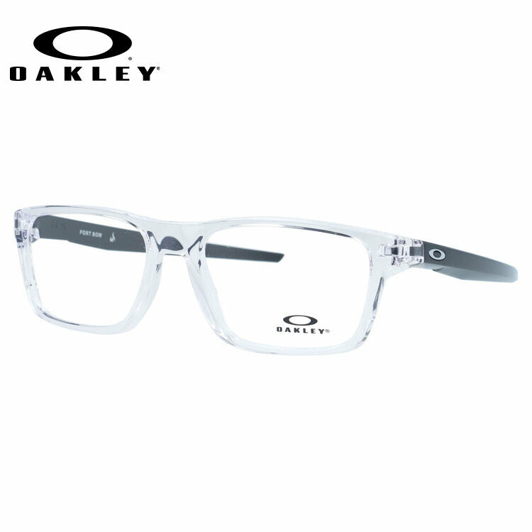 オークリー メガネフレーム ポートボウ 伊達メガネ レギュラーフィット OAKLEY PORT BOW OX8164-02 53サイズ スクエア型 クリアフレーム ベヨネッタメガネ ハイブリッジフィット ユニセックス メンズ レディース