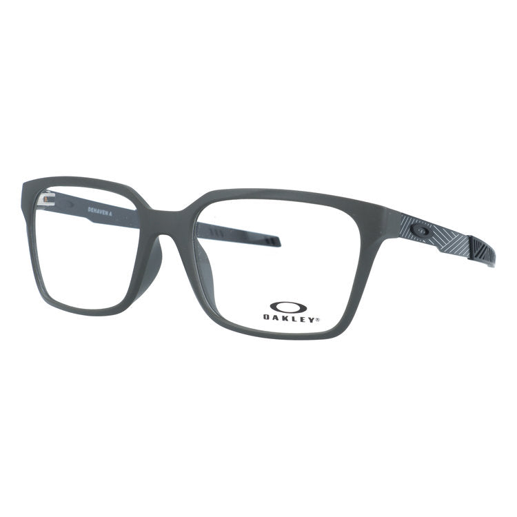 オークリー メガネフレーム デハヴェン エー 伊達メガネ アジアンフィット OAKLEY DEHAVEN A OX8180F-04 55サイズ スクエア型 ボーダー柄 ユニセックス メンズ レディース