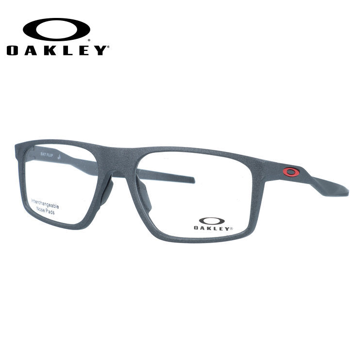 オークリー メガネフレーム バットフリップ 伊達メガネ ハイブリッジフィット OAKLEY BAT FLIP OX8183-0456 56サイズ スクエア型 レギュラーフィット 大きめ ユニセックス メンズ レディース