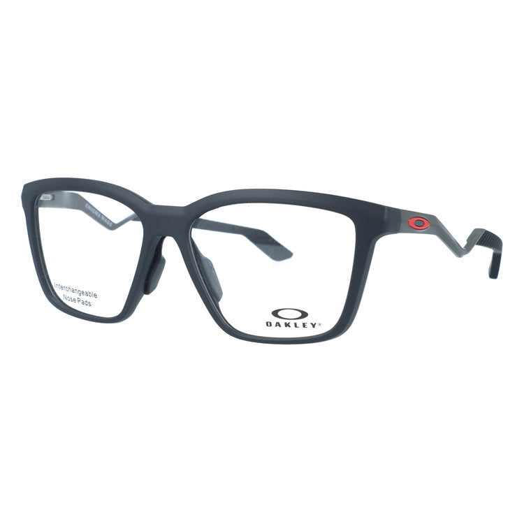 オークリー メガネフレーム エニグママス 伊達メガネ ユニバーサルフィット OAKLEY ENIGMA MASS OX8191-0355 55サイズ ウェリントン型 ユニセックス メンズ レディース 黒縁 クロブチ