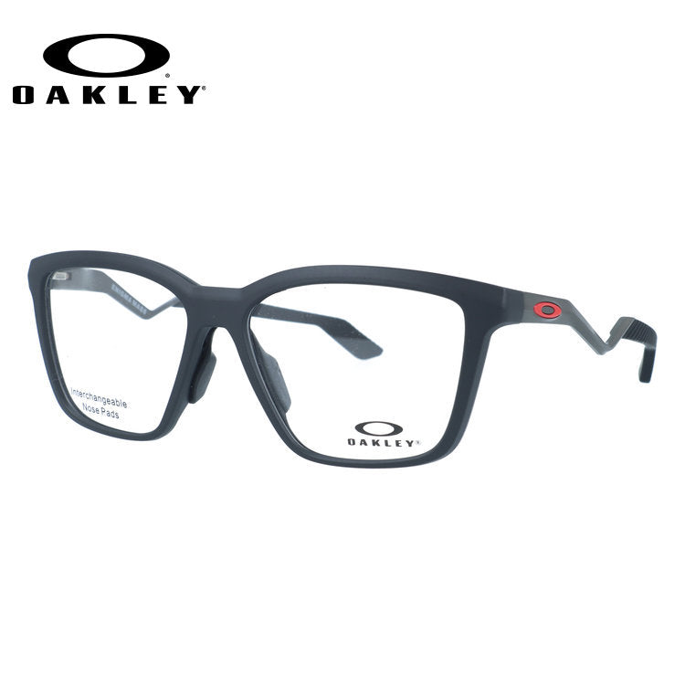 オークリー メガネフレーム エニグママス 伊達メガネ ユニバーサルフィット OAKLEY ENIGMA MASS OX8191-0355 55サイズ ウェリントン型 ユニセックス メンズ レディース 黒縁 クロブチ