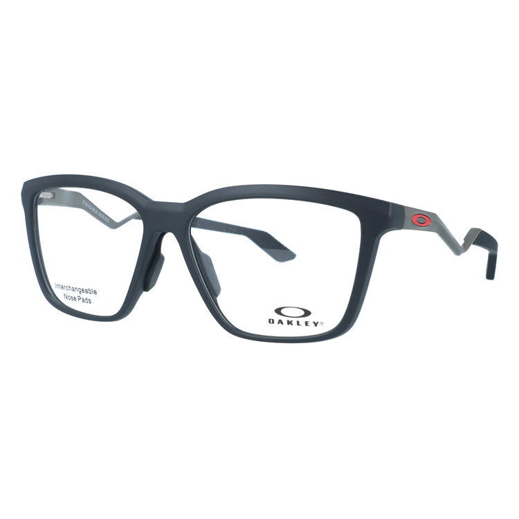 オークリー メガネフレーム エニグママス 伊達メガネ ユニバーサルフィット OAKLEY ENIGMA MASS OX8191-0357 57サイズ ウェリントン型 ユニセックス メンズ レディース 大きめ 黒縁 クロブチ