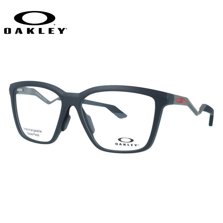 オークリー メガネフレーム エニグママス 伊達メガネ ユニバーサルフィット OAKLEY ENIGMA MASS OX8191-0357 57サイズ ウェリントン型 ユニセックス メンズ レディース 大きめ 黒縁 クロブチ