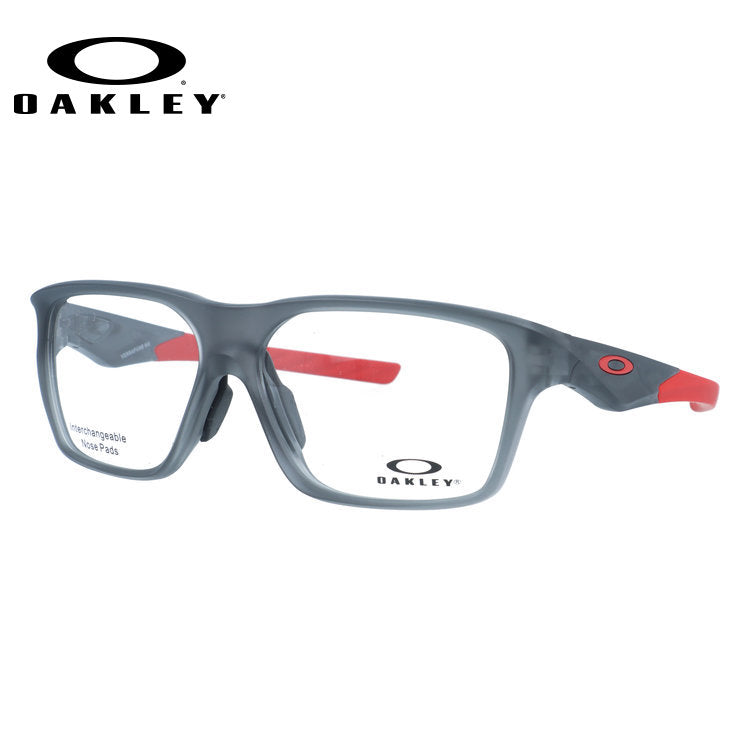 オークリー メガネフレーム ヴァーサフューズSQ 伊達メガネ ユニバーサルフィット OAKLEY VERSAFUSE SQ OX8201-0256 56サイズ スクエア型 交換パーツ付 ユニセックス メンズ レディース