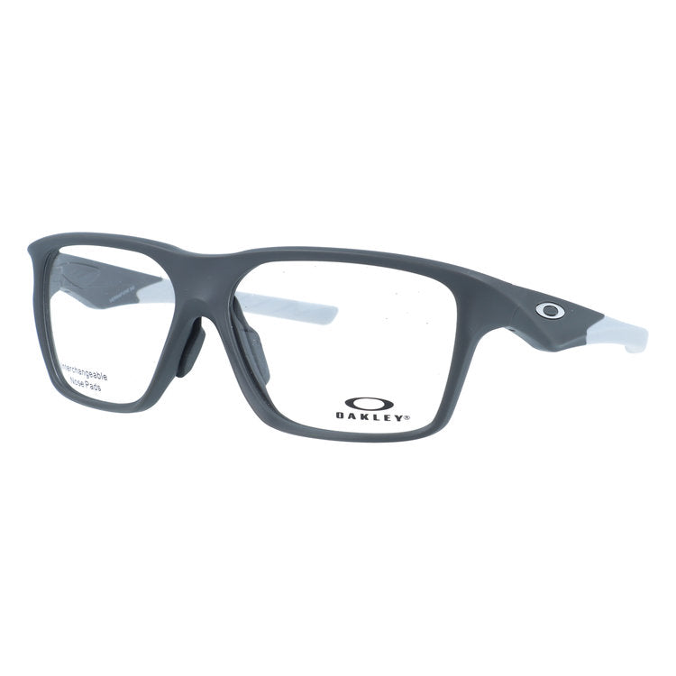 オークリー メガネフレーム ヴァーサフューズSQ 伊達メガネ ユニバーサルフィット OAKLEY VERSAFUSE SQ OX8201-0458 58サイズ スクエア型 交換パーツ付 ユニセックス メンズ レディース 大きめ