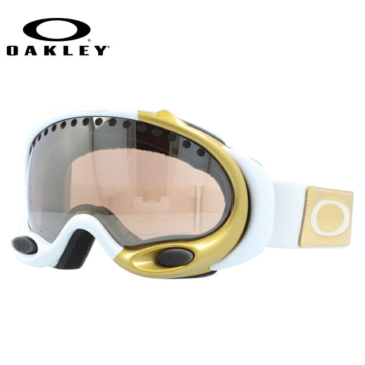 オークリー ゴーグル Aフレーム OAKLEY A FRAME 57-821 レギュラーフィット ミラーレンズ メンズ レディース 男女兼用 シグネチャー スキーゴーグル スノーボード 【Gold Iridium】 プレゼント