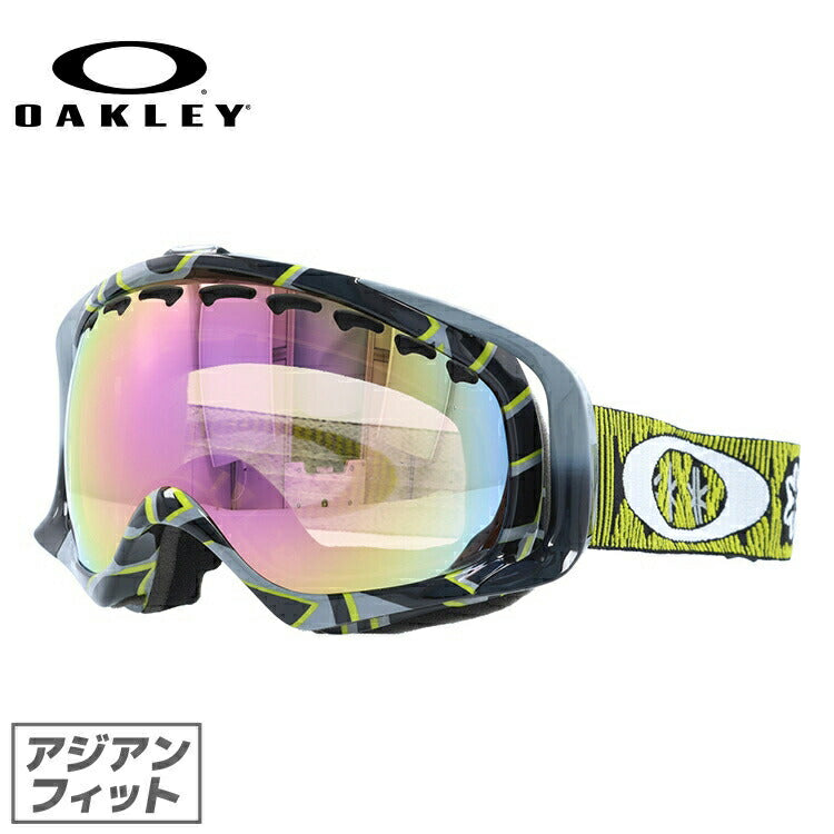 オークリー ゴーグル クローバー CROWBAR OAKELY 59-242J アジアンフィット ミラーレンズ メンズ レディース 男女兼用 シグネチャー スキーゴーグル スノーボード 【VR50 Pink Iridium】 プレゼント