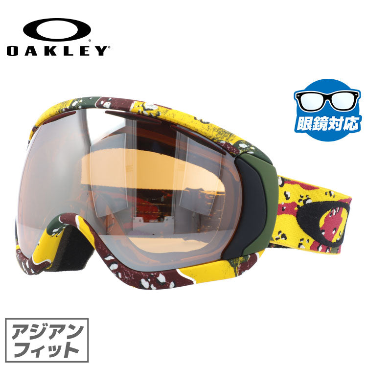 【眼鏡対応】オークリー ゴーグル キャノピー OAKLEY CANOPY 59-249J アジアンフィット ミラーレンズ メンズ レディース 男女兼用 シグネチャー スキーゴーグル スノーボード 【Black Iridium】 プレゼント