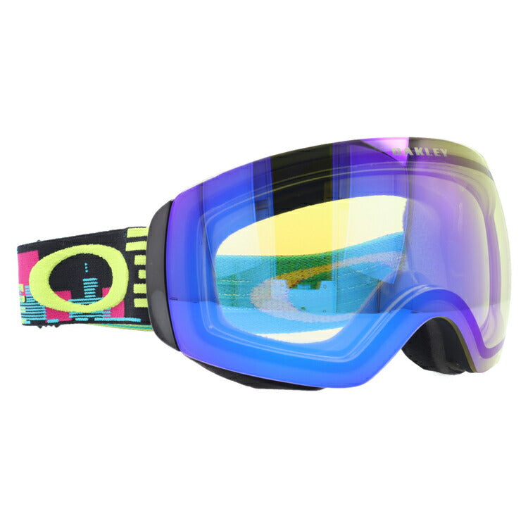 【眼鏡対応】オークリー ゴーグル フライトデッキ XM(M) OAKLEY FLIGHT DECK XM(M) OO7064-15 アジアンフィット ミラーレンズ メンズ レディース 男女兼用 スキー スノボ リムレス 【HI Yellow Iridium】 プレゼント