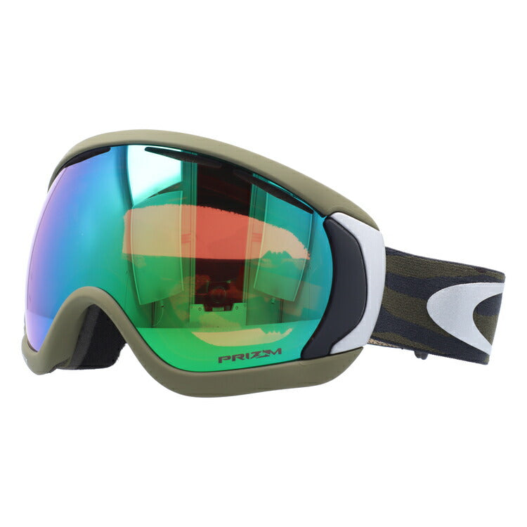 【眼鏡対応】オークリー ゴーグル キャノピー OAKLEY CANOPY OO7081-17 アジアンフィット プリズム メンズ レディース 男女兼用 シグネチャー スキーゴーグル スノーボード 【Prizm Jade Iridium】 プレゼント