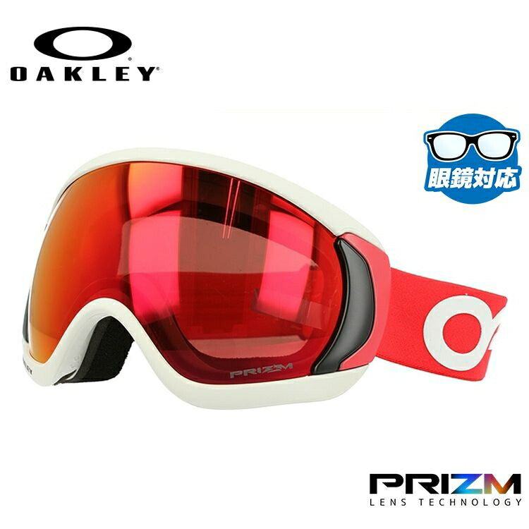 【眼鏡対応】オークリー ゴーグル キャノピー OAKLEY プリズム レギュラーフィット CANOPY OO7047-96 シグネチャー 男女兼用 メンズ レディース スキーゴーグル スノーボード スノボ 【Prizm Torch Iridium】 プレゼント