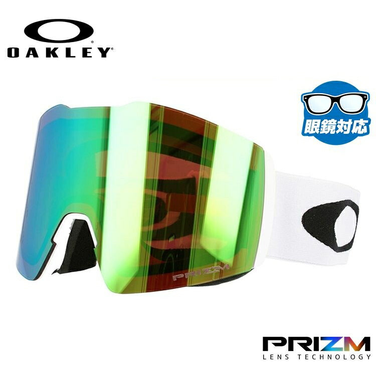 【眼鏡対応】オークリー ゴーグル フォールライン XL(L) OAKLEY プリズム グローバルフィット FALL LINE XL(L) OO7099-08 男女兼用 メンズ レディース スキー スノボ 【Prizm Jade Iridium】 プレゼント