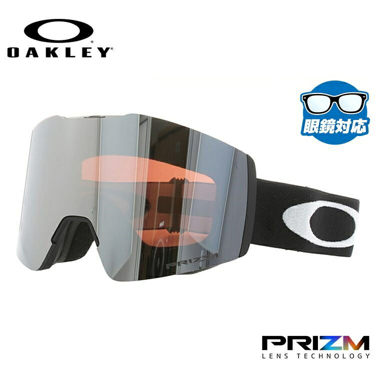 【眼鏡対応】オークリー ゴーグル フォールライン XM（M） OAKLEY プリズム グローバルフィット FALL LINE XM（M） OO7103-10 男女兼用 メンズ レディース スキー スノボ 【Prizm Black Iridium】 プレゼント