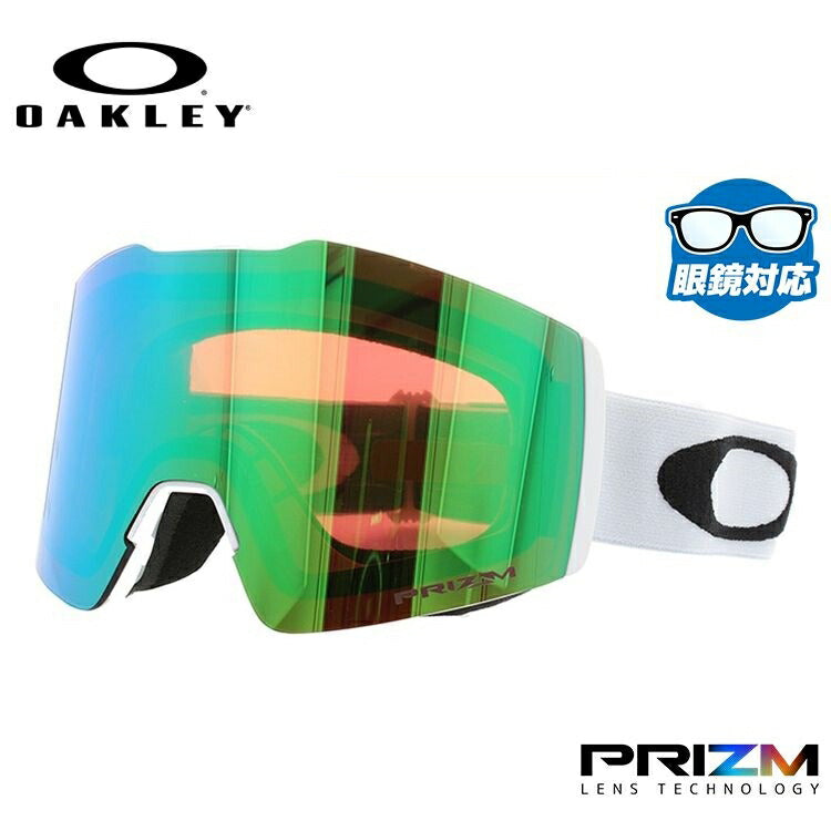 【眼鏡対応】オークリー ゴーグル フォールライン XM(M) OAKLEY プリズム グローバルフィット FALL LINE XM(M) OO7103-15 男女兼用 メンズ レディース スキー スノボ 【Prizm Jade Iridium】 プレゼント