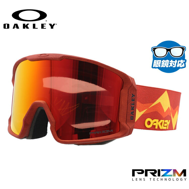 オークリー ゴーグル ラインマイナー XL(L) プリズム スタンダードフィット OAKLEY LINE MINER XL(L) OO7070-A9 Sage Kotsenburg 平面ダブルレンズ 眼鏡対応 曇り止め スポーツ スノーボード スキー 紫外線 UVカット 雪 冬 ブランド