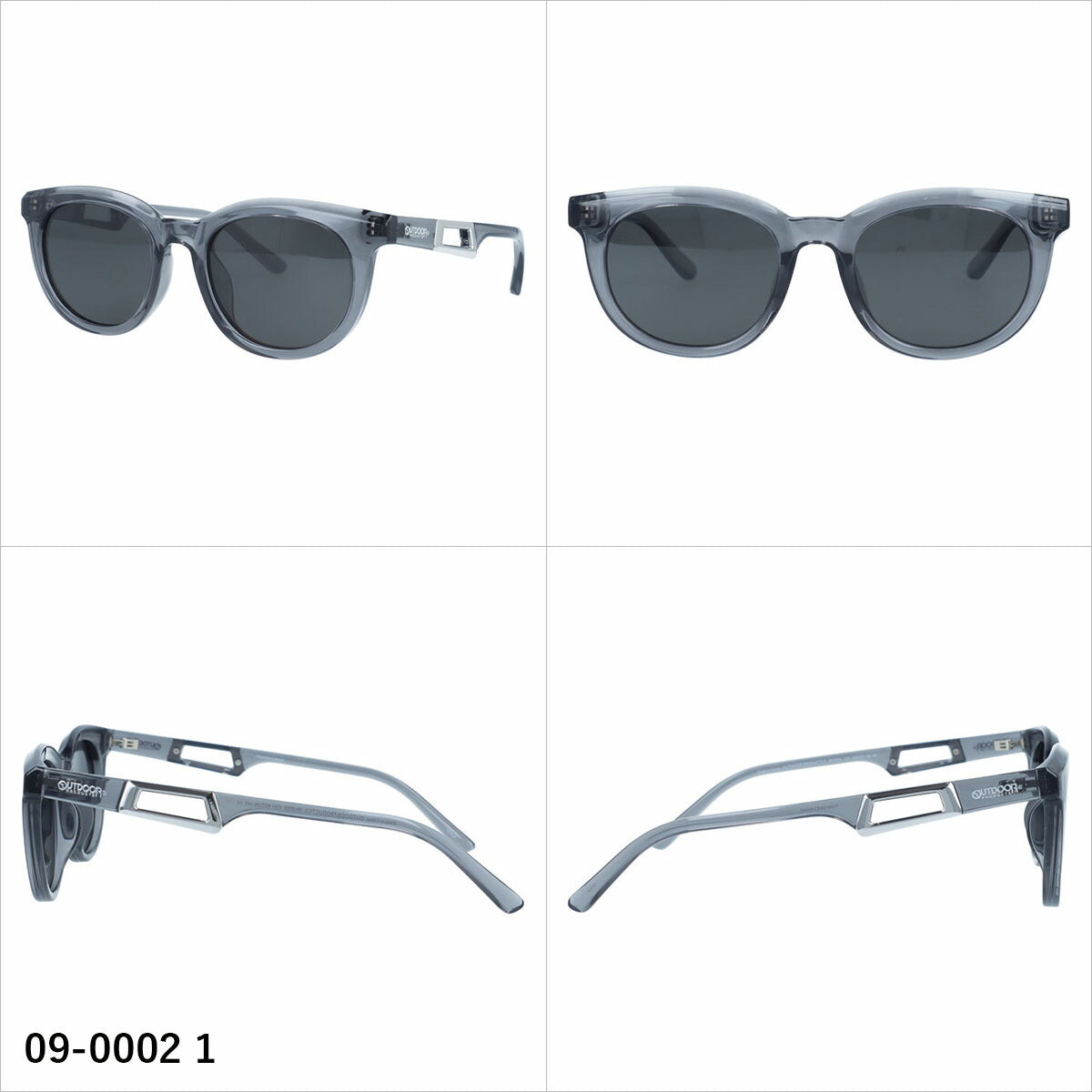 アウトドア サングラス 偏光サングラス アジアンフィット OUTDOOR 09-0002 52サイズ 全3カラー ボストン型 ストラップホルダーあり ストラップ付き ユニセックス メンズ レディース