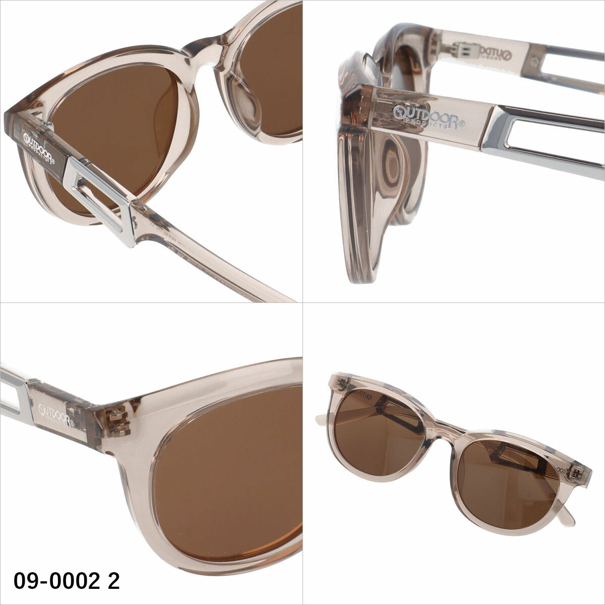 アウトドア サングラス 偏光サングラス アジアンフィット OUTDOOR 09-0002 52サイズ 全3カラー ボストン型 ストラップホルダーあり ストラップ付き ユニセックス メンズ レディース