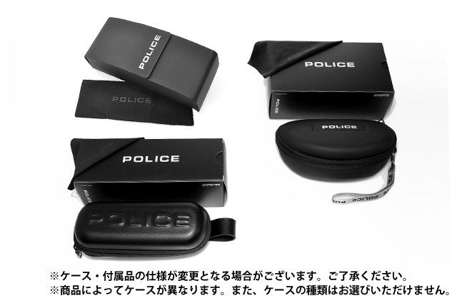 【国内正規品】ポリス サングラス POLICE S1934J 4AOB 61 ホワイト アジアンフィット メンズ UVカット スクエア型 UVカット ラッピング無料