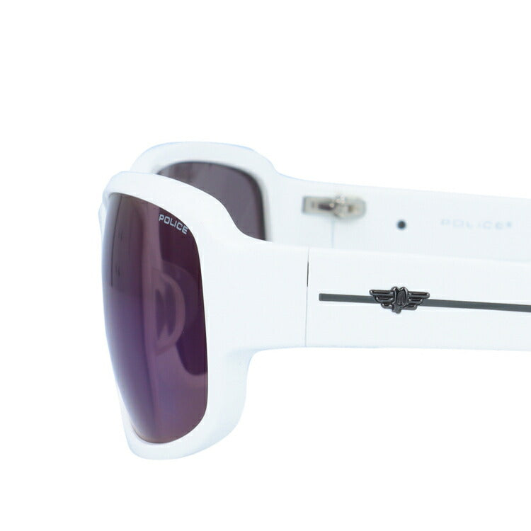 【訳あり】ポリス サングラス POLICE S1934J 4AOB 61 ホワイト アジアンフィット メンズ UVカット スクエア型 UVカット ラッピング無料