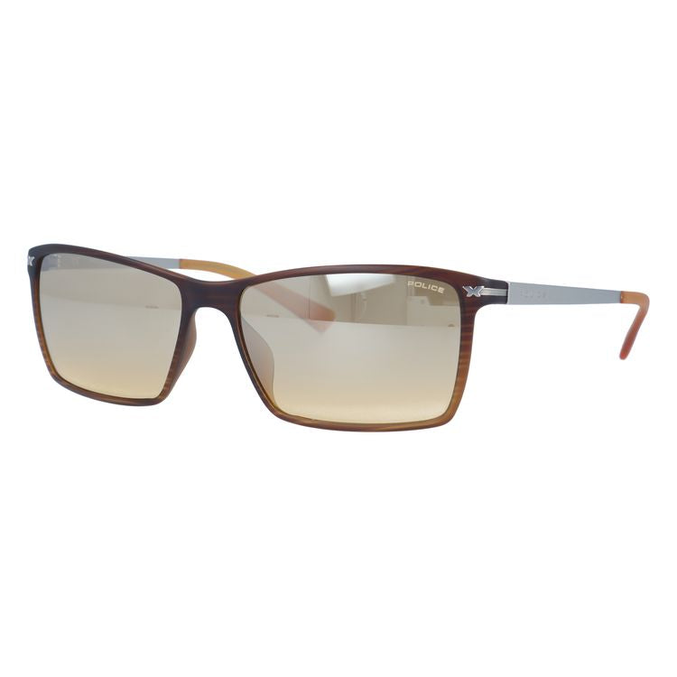 【国内正規品】ポリス サングラス ミラーレンズ レギュラーフィット POLICE LOOK BLACK 3 S1957M D83M 58サイズ スクエア ユニセックス メンズ レディース イタリア製