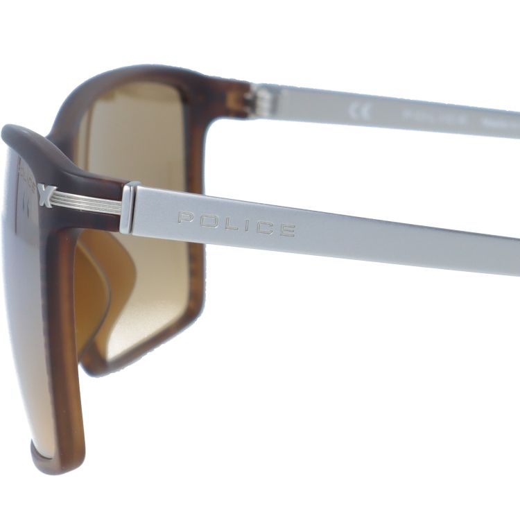 【国内正規品】ポリス サングラス ミラーレンズ レギュラーフィット POLICE LOOK BLACK 3 S1957M D83M 58サイズ スクエア ユニセックス メンズ レディース イタリア製