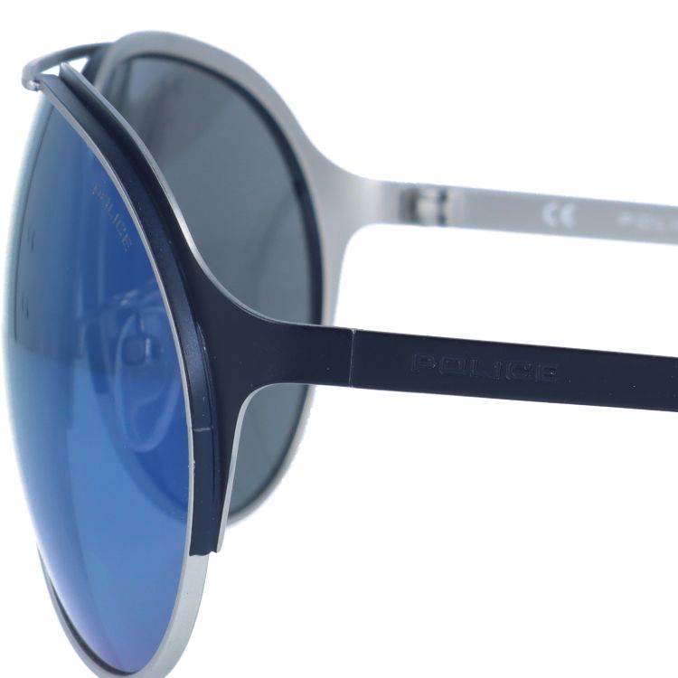 【国内正規品】ポリス サングラス ミラーレンズ POLICE MOMENTUM 3 S8951M 502B 63サイズ ティアドロップ ユニセックス メンズ レディース イタリア製