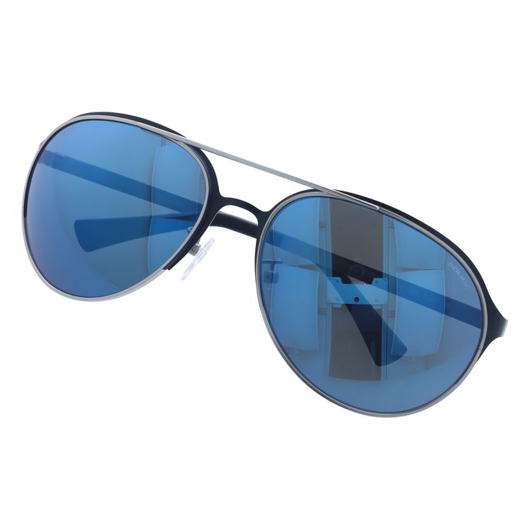 【国内正規品】ポリス サングラス ミラーレンズ POLICE MOMENTUM 3 S8951M 502B 63サイズ ティアドロップ ユニセックス メンズ レディース イタリア製