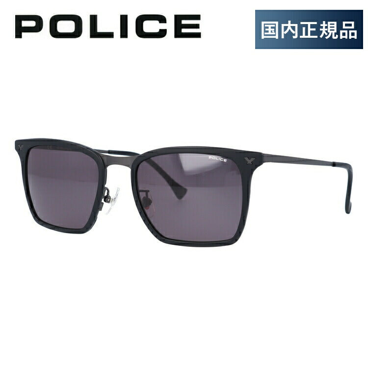 【国内正規品】ポリス サングラス POLICE SPL154I 0U28 53サイズ スクエア メンズ UVカット ラッピング無料