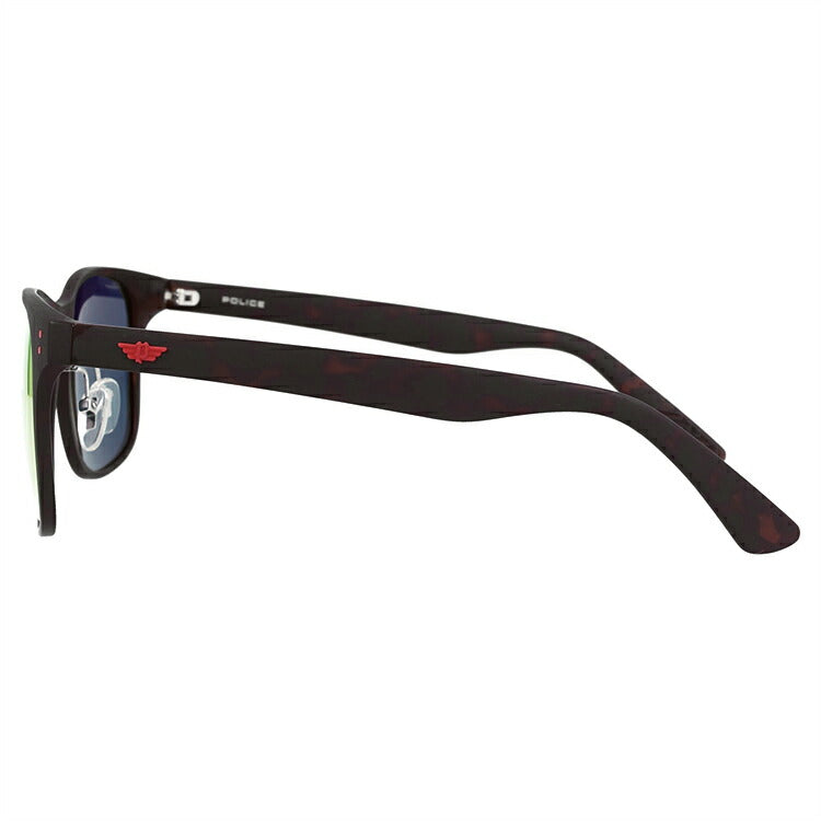 【訳あり】ポリス 偏光サングラス ミラーレンズ POLICE SPL982I 878R 57サイズ ウェリントン型 メンズ 釣り ドライブ メンズ モデル UVカット ラッピング無料