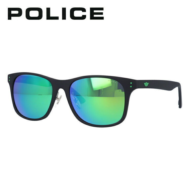 【訳あり】ポリス 偏光サングラス ミラーレンズ POLICE SPL982I U28V 57サイズ ウェリントン型 メンズ 釣り ドライブ メンズ モデル UVカット 【国内正規品】 ラッピング無料