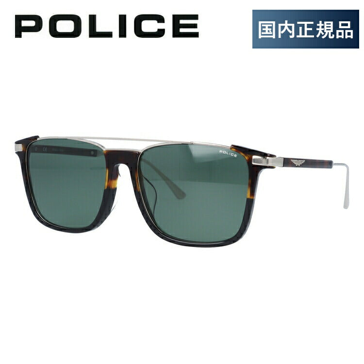 【国内正規品】ポリス 偏光サングラス アジアンフィット POLICE SPLA37J AD2P 56サイズ スクエア(ダブルブリッジ) 釣り ドライブ メンズ レディース モデル UVカット ラッピング無料