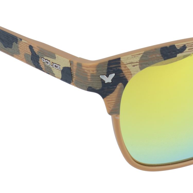 【国内正規品】ポリス サングラス ゲーム2 偏光サングラス ミラーレンズ レギュラーフィット POLICE GAME2 S1950M GEGJ 53サイズ ウェリントン ユニセックス メンズ レディース