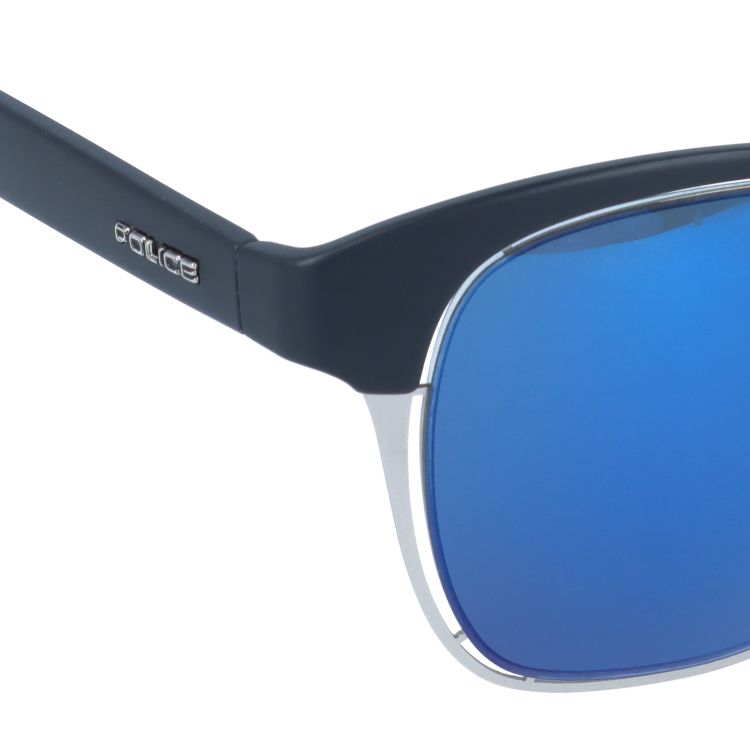 【国内正規品】ポリス サングラス オフサイド1 ミラーレンズ レギュラーフィット POLICE OFFSIDE1 S1954M U28B 51サイズ ウェリントン ユニセックス メンズ レディース