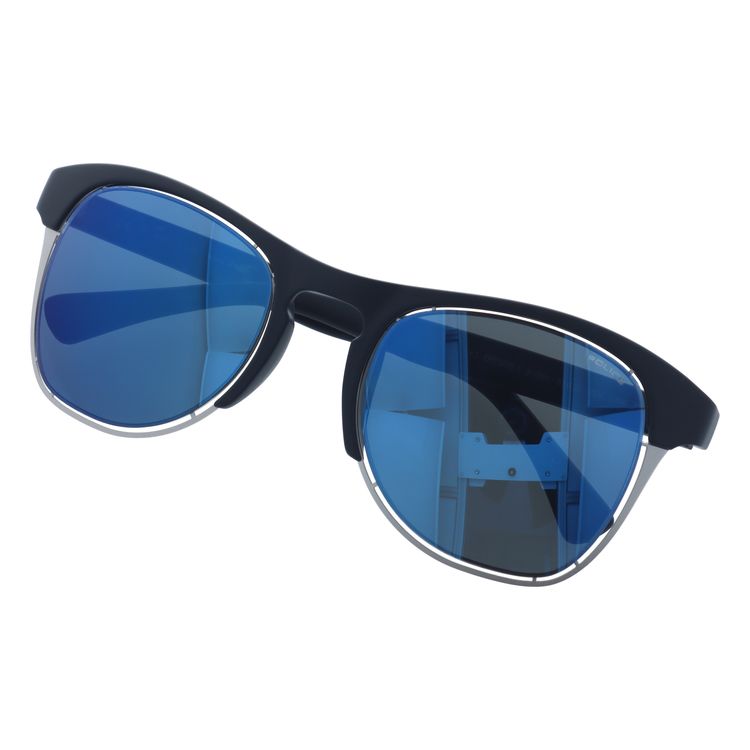 【国内正規品】ポリス サングラス オフサイド1 ミラーレンズ レギュラーフィット POLICE OFFSIDE1 S1954M U28B 51サイズ ウェリントン ユニセックス メンズ レディース