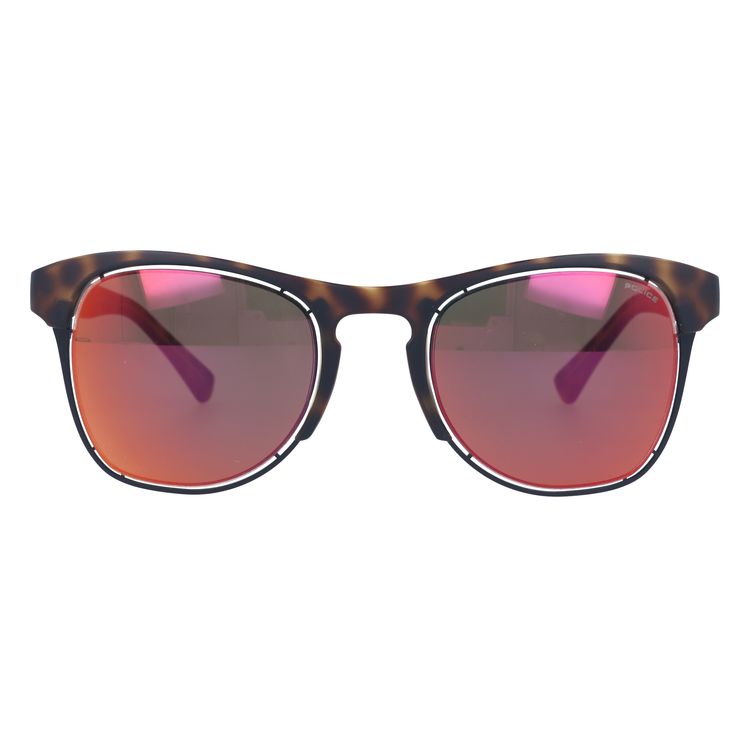 【国内正規品】ポリス サングラス オフサイド1 ミラーレンズ レギュラーフィット POLICE OFFSIDE1 S1954M 738R 51サイズ ウェリントン ユニセックス メンズ レディース