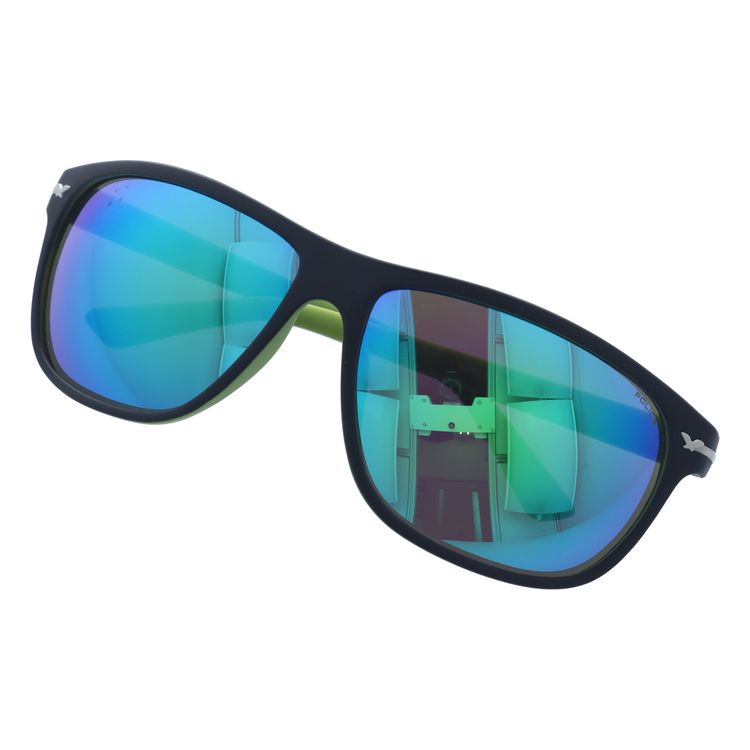 【国内正規品】ポリス サングラス モキシー1 ミラーレンズ レギュラーフィット POLICE MOXIE1 S1958M U47J 64サイズ ウェリントン ユニセックス メンズ レディース