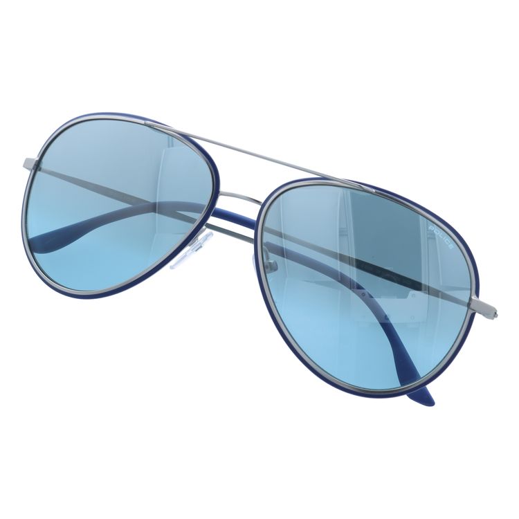 【国内正規品】ポリス サングラス ミラーレンズ POLICE S8299M 502X 58サイズ ティアドロップ ユニセックス メンズ レディース イタリア製 ネイマール モデル