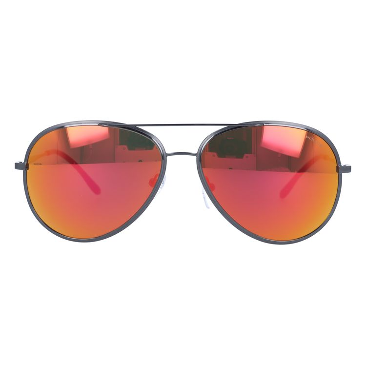 【国内正規品】ポリス サングラス ミラーレンズ POLICE S8299M 584C 58サイズ ティアドロップ ユニセックス メンズ レディース イタリア製 ネイマール モデル