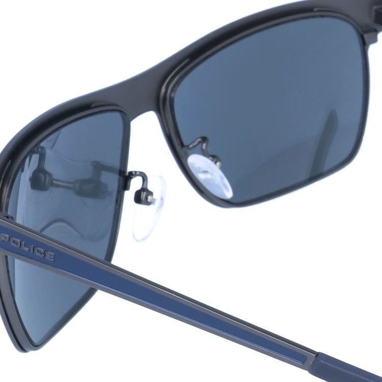 【国内正規品】ポリス サングラス ミラーレンズ POLICE HISTORY 1 S8948M SNFB 58サイズ スクエア ユニセックス メンズ レディース イタリア製