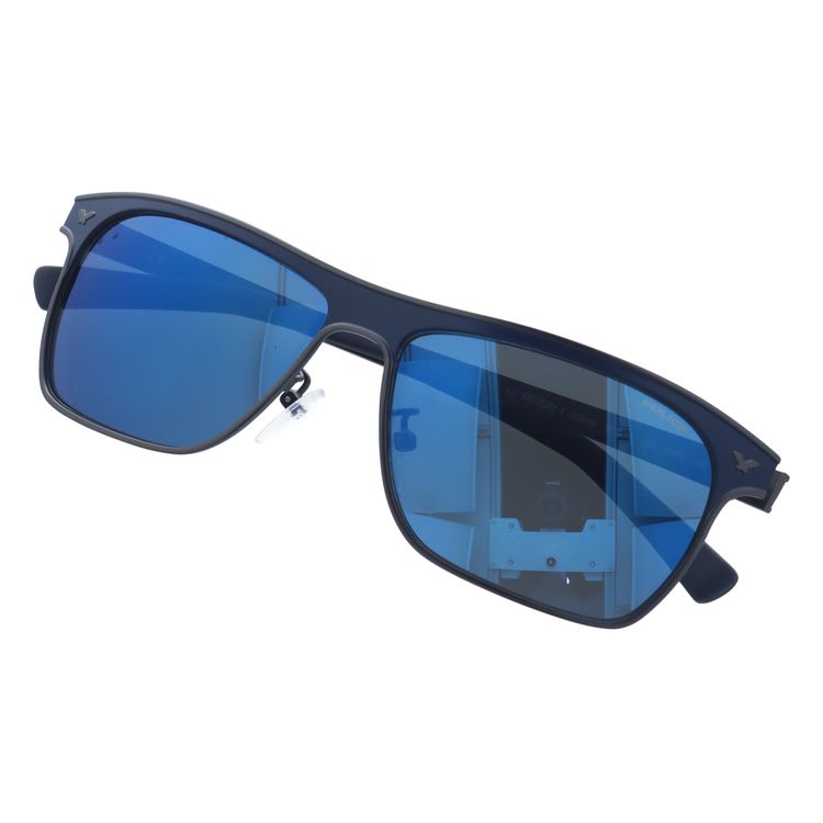 【国内正規品】ポリス サングラス ミラーレンズ POLICE HISTORY 1 S8948M SNFB 58サイズ スクエア ユニセックス メンズ レディース イタリア製