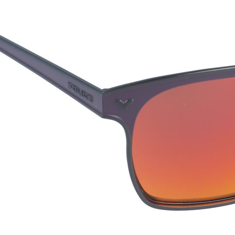 【国内正規品】ポリス サングラス ミラーレンズ POLICE HISTORY 1 S8948M S69R 58サイズ スクエア ユニセックス メンズ レディース イタリア製