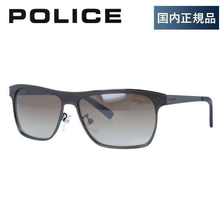【国内正規品】ポリス サングラス POLICE HISTORY 1 S8948M 596X 58サイズ スクエア ユニセックス メンズ レディース イタリア製