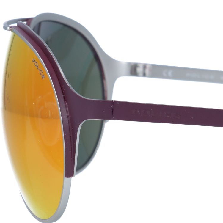 【国内正規品】ポリス サングラス ミラーレンズ POLICE MOMENTUM 3 S8951M 504R 63サイズ ティアドロップ ユニセックス メンズ レディース イタリア製