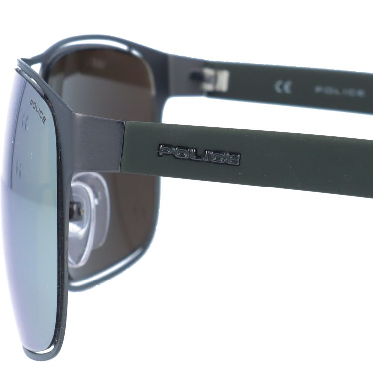 【国内正規品】ポリス サングラス ミラーレンズ POLICE OFFSIDE 2 S8955M 627J 60サイズ スクエア ユニセックス メンズ レディース イタリア製