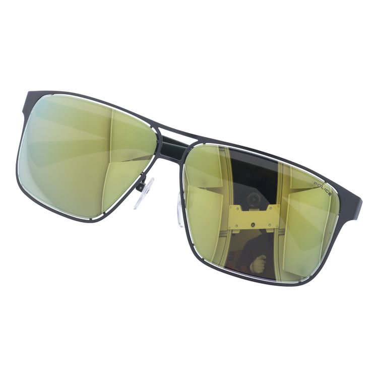 【国内正規品】ポリス サングラス ミラーレンズ POLICE OFFSIDE 2 S8955M 627J 60サイズ スクエア ユニセックス メンズ レディース イタリア製