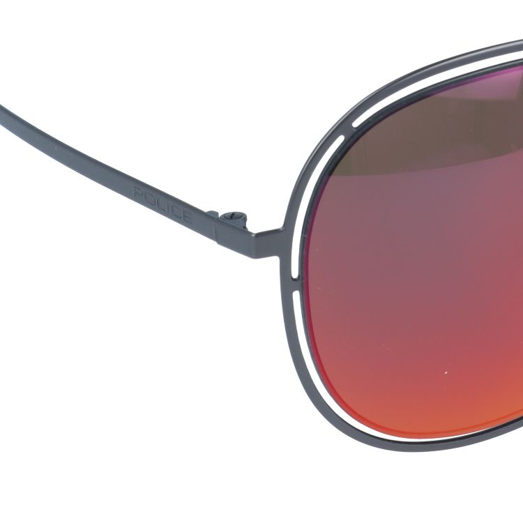 【国内正規品】ポリス サングラス ミラーレンズ POLICE OFFSIDE 3 S8960 627R 57サイズ ティアドロップ ユニセックス メンズ レディース イタリア製