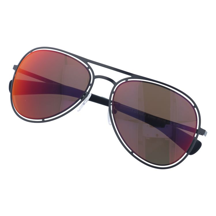 【国内正規品】ポリス サングラス ミラーレンズ POLICE OFFSIDE 3 S8960 627R 57サイズ ティアドロップ ユニセックス メンズ レディース イタリア製