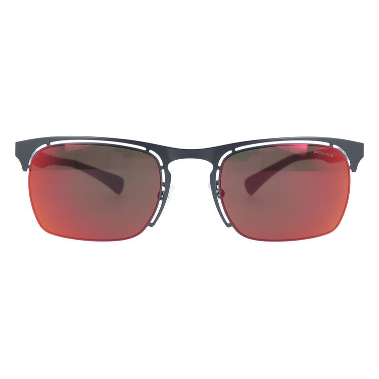 【国内正規品】ポリス サングラス ミラーレンズ POLICE OFFSIDE 4 S8961 627R 53サイズ スクエア ユニセックス メンズ レディース イタリア製
