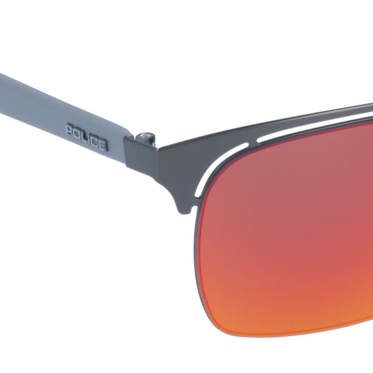 【国内正規品】ポリス サングラス ミラーレンズ POLICE OFFSIDE 4 S8961 627R 53サイズ スクエア ユニセックス メンズ レディース イタリア製