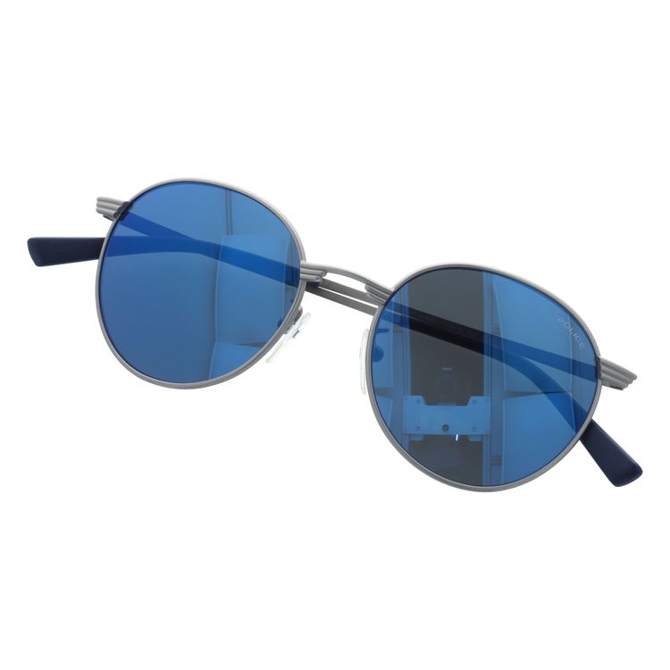 【国内正規品】ポリス サングラス ライバル3 ミラーレンズ POLICE RIVAL3 S8954M 581B 51サイズ ボストン ユニセックス メンズ レディース